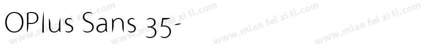 OPlus Sans 35字体转换